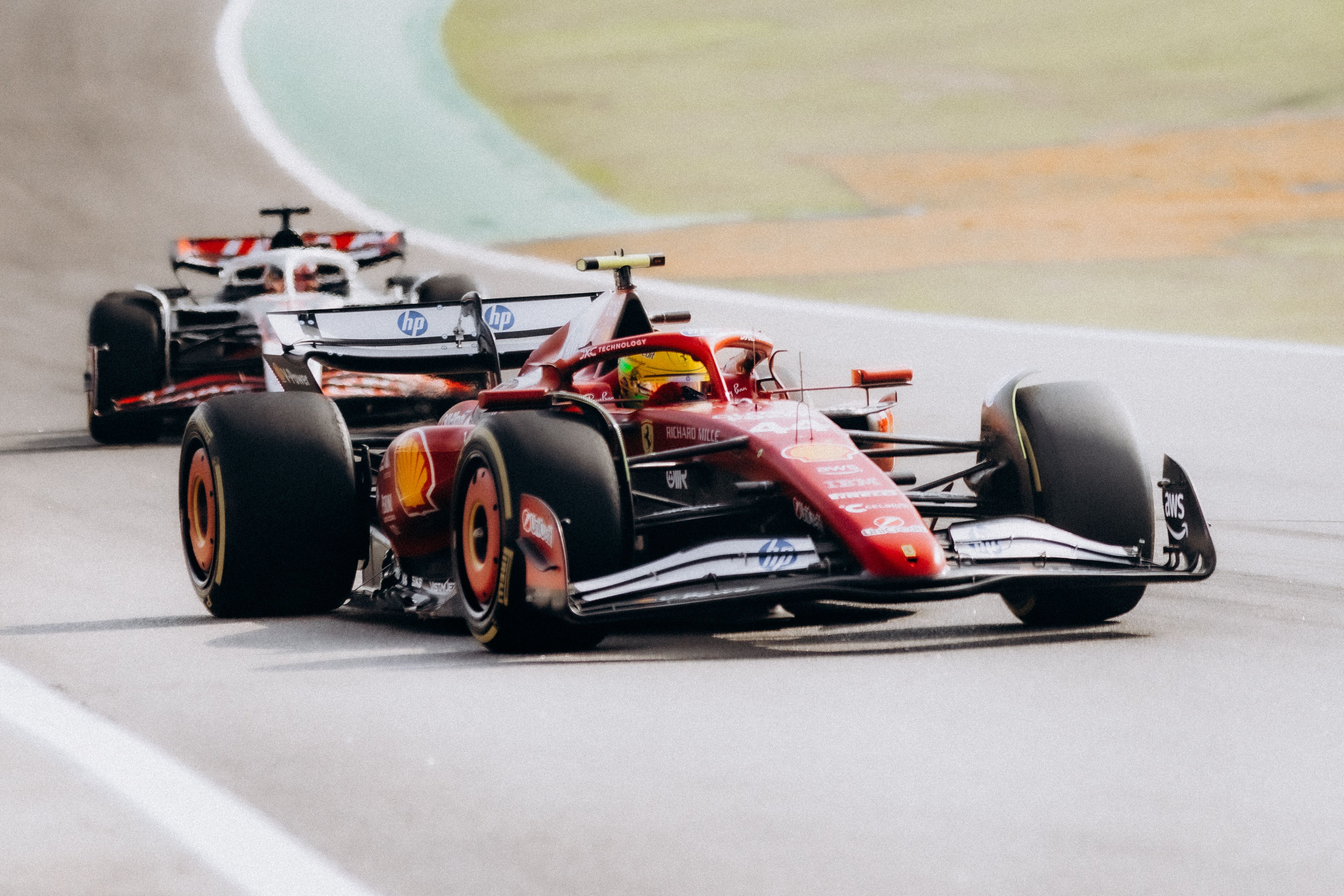 Formule 1 race actie Dutch Grand Prix circuit